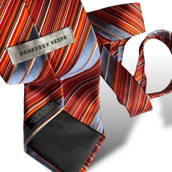 Geoffrey Beene 100% Silk Tie - Picture 12 of 12